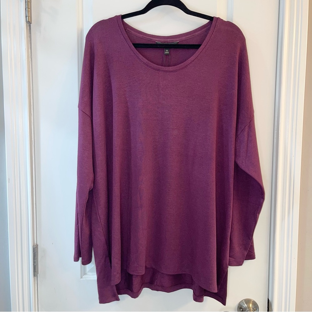 Banana Republic long-sleeve, Eggplant purple, XXL